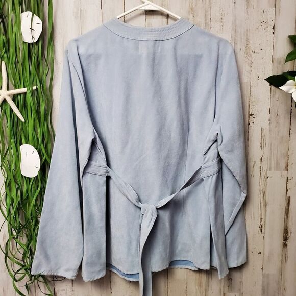 Baby and Me Maternity Top Blue Size Large - Picture 2 of 6